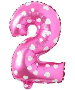 16 İNC -2- RAKAM PEMBE RENK BALON 36 CM