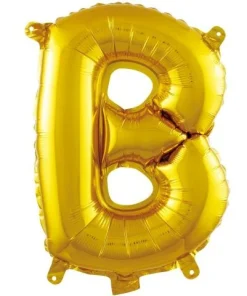 16 İNC -B- HARF GOLD RENK BALON 36 CM