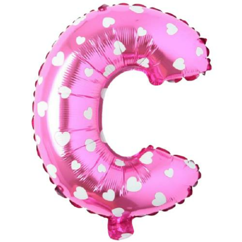 16 İNC -C- HARF PEMBE RENK BALON 36 CM