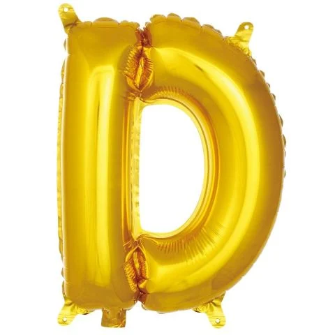 16 İNC -D- HARF GOLD RENK BALON 36 CM