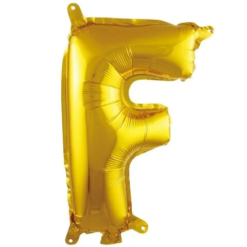 16 İNC -F- HARF GOLD RENK BALON 36 CM