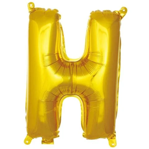 16 İNC -H- HARF GOLD RENK BALON 36 CM