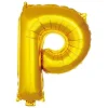 16 İNC -P- HARF GOLD RENK BALON 36 CM