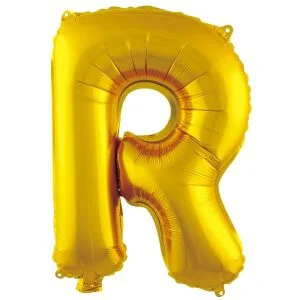 16 İNC -R- HARF GOLD RENK BALON 36 CM