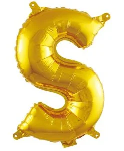 16 İNC -S- HARF GOLD RENK BALON 36 CM