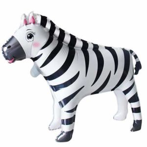 3D AYAKLI ZEBRA FOLYO BALON