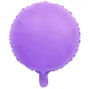 18 İNC YUVARLAK MAKARON MOR FOLYO BALON 43*43