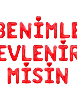 BENİMLE EVLENİRMİSİN KIRMIZI SET BALON