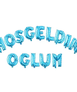 HOŞGELDİN OĞLUM MAVİ SET BALON