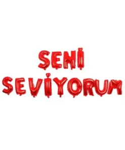 SENİ SEVİYORUM KIRMIZI SET BALON